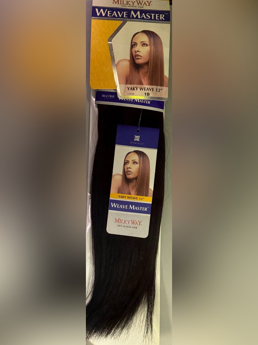 Milky Way. 100% human hair. Yaky weave.